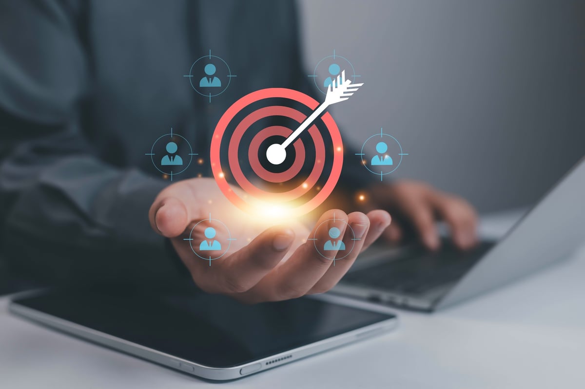 Business strategy and customer targeting concept
